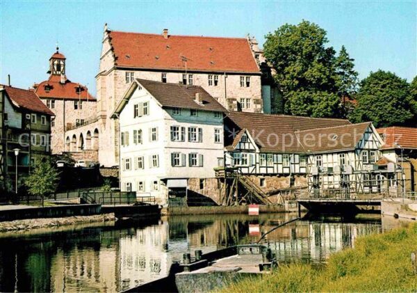 Eschwege Blick von der Werra Landgrafenschloss J