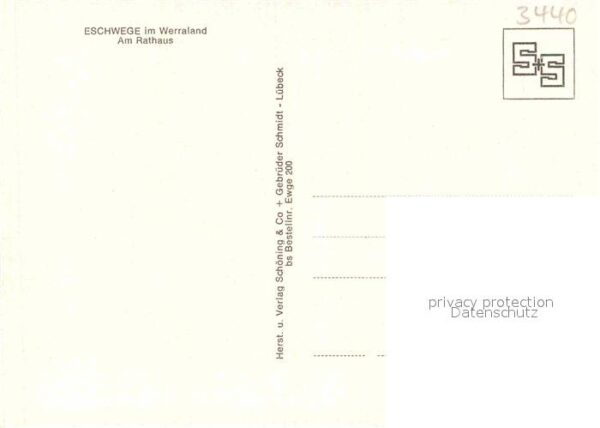 Eschwege Partie am Rathaus Fachwerkhäuser – Bild 2