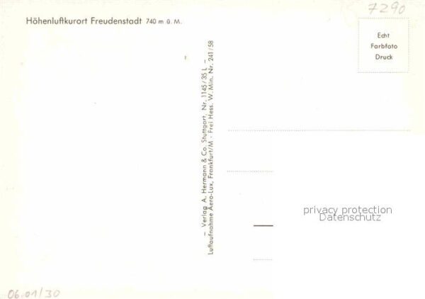 Freudenstadt Höhenluftkurort im Schwarzwald Fliegera – Bild 2