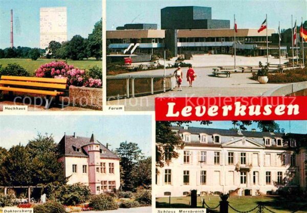 Leverkusen Hochhaus Forum Platz Doktorsburg Schlos