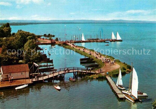 Steinhude Hafen Steinhuder Meer Fliegeraufnahme