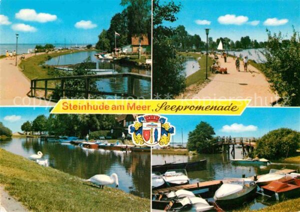 Steinhude Seepromenade Hafen Steinhuder Meer Schw