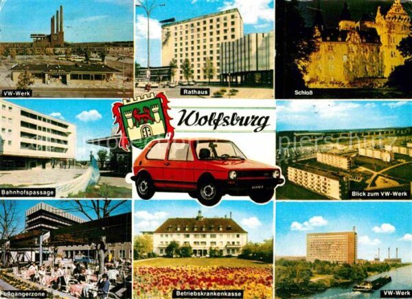 Wolfsburg VW Werk Industrie Bahnhofspassage Fussg