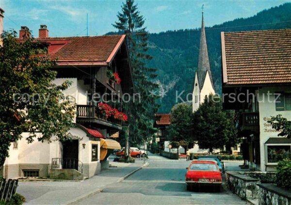 Bayrischzell Ortsmotiv mit Kirche