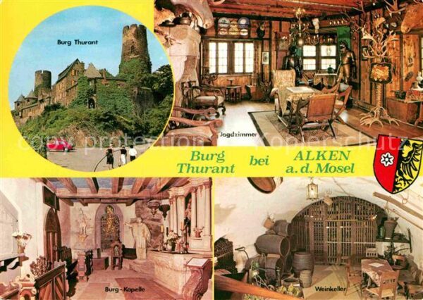 Alken Koblenz Burg Thurant Jagdzimmer Weinkeller Burg