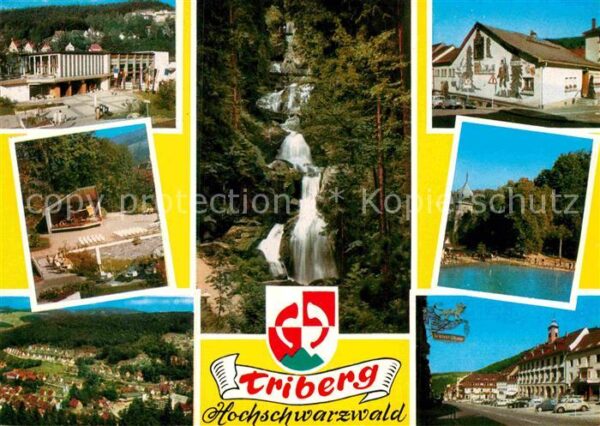 Triberg Schwarzwald Kurhaus Konzertpavillon Wasserfall Mark