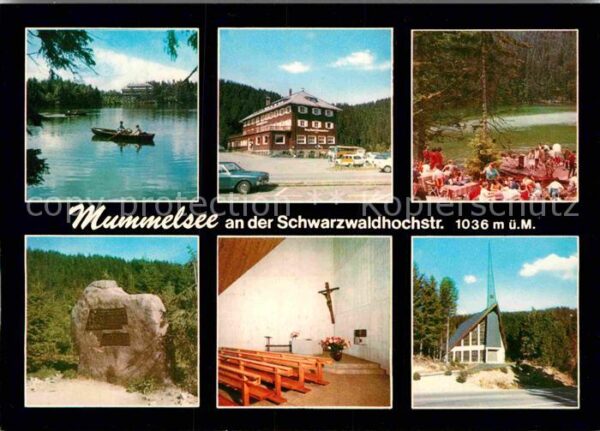 Mummelsee Hotel Restaurant Gedenkstein Kirche Sch