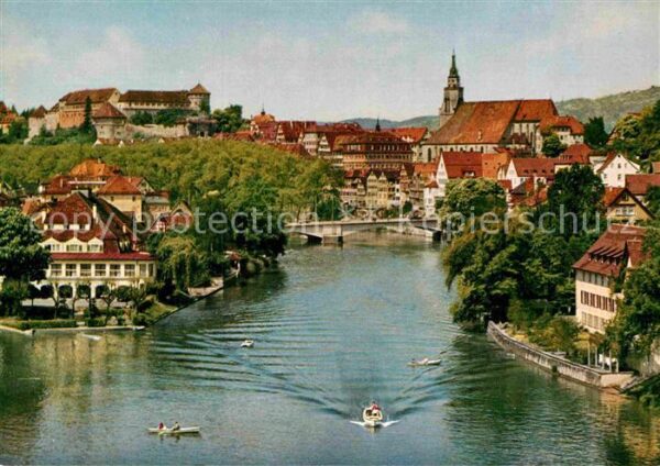 Tuebingen Teilansicht mit Neckar Universitätsstad