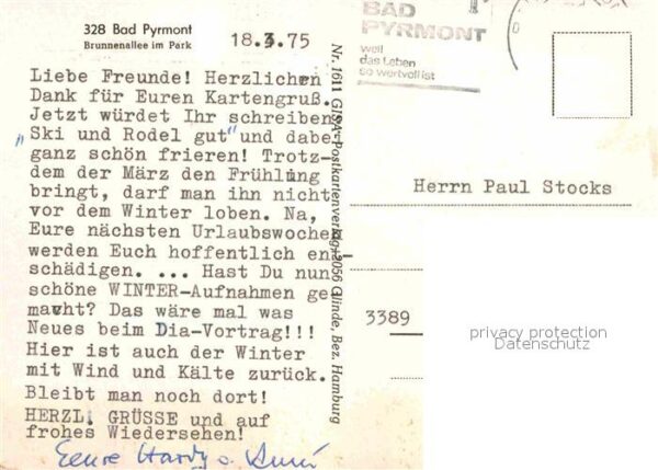 Bad Pyrmont Brunnenallee im Park – Bild 2
