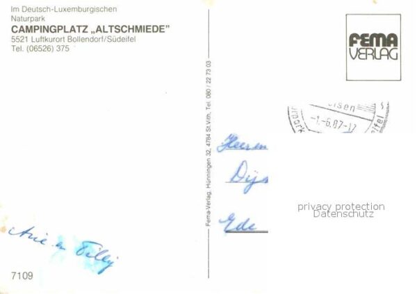 Bollendorf Suedeifel Campingplatz Altschmiede Deutsch Luxemb – Bild 2