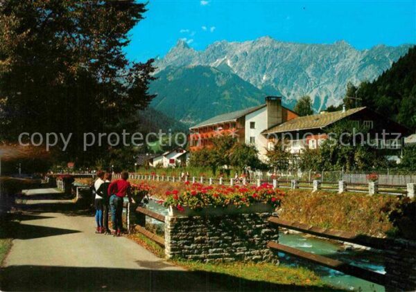 Schruns Vorarlberg Kurpromenade und Kuranstalt Montafon mi