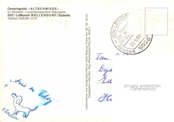 Bollendorf Suedeifel Campingplatz Altschmiede Deutsch Luxemb – Bild 2