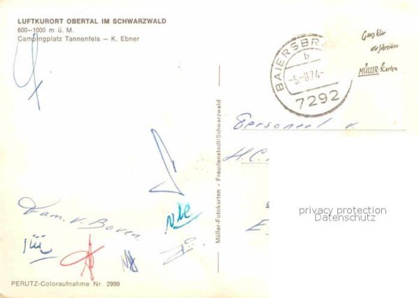 Obertal Baiersbronn Campingplatz Tannenfels Luftkurort Schw – Bild 2