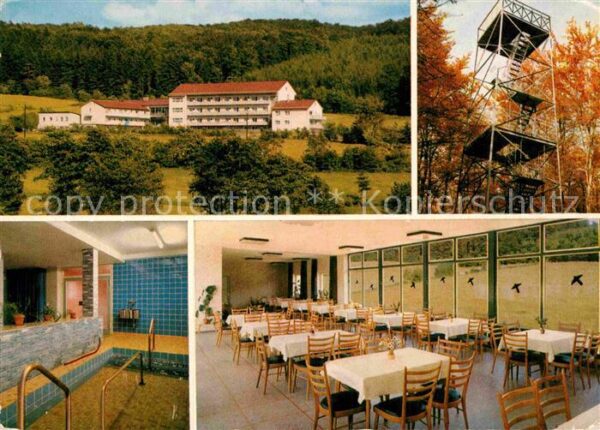 Neukirchen Knuellgebirge Waldsanatorium Urbachtal Speisesaal Was