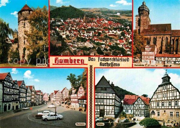 Homberg Efze Pulverturm Kirche Rathaus Marktplatz Fa