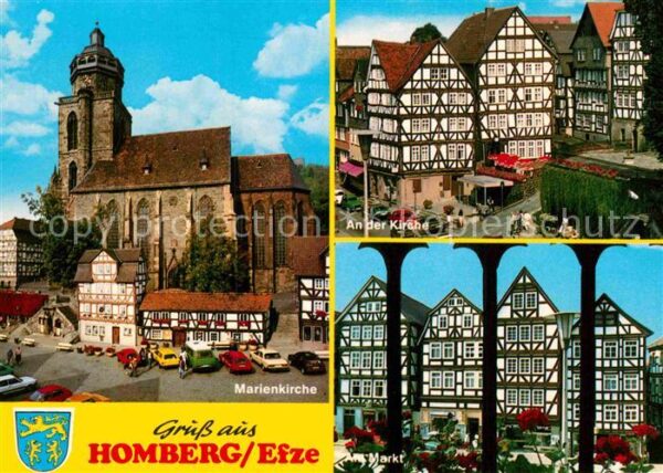 Homberg Efze Marienkirche Marktplatz Fachwerkhäuser