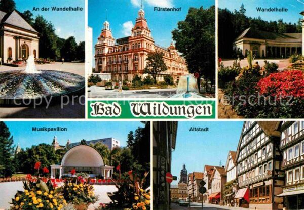 Bad Wildungen Wandelhalle Brunnen Fürstenhof Musikpav