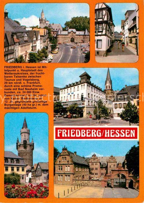 Friedberg Hessen Kaiserstrasse Usagasse Adolfsturm Renai