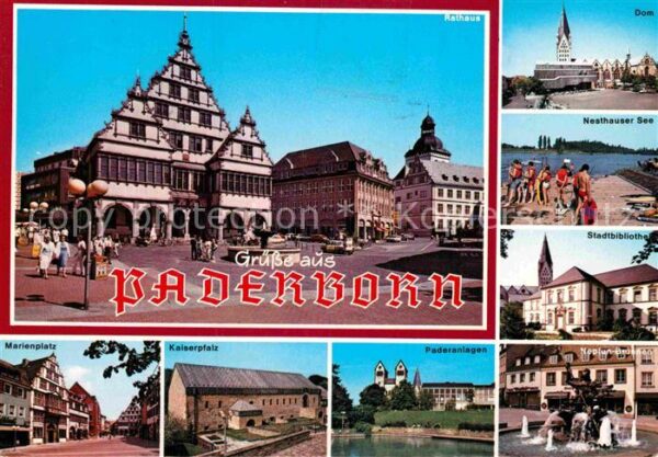 Paderborn Marktplatz Marienplatz Kaiserpfalz Pade