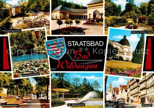 Bad Wildungen Konzertpavillon Wandelhalle Georg Vikto