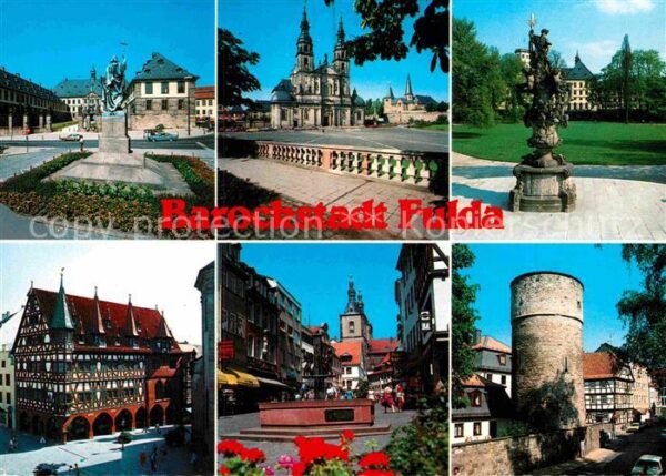 Fulda Denkmal Dom Flora Rathaus Fachwerkhaus