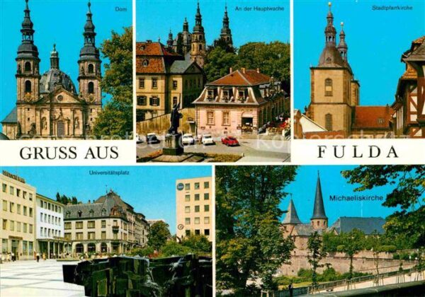 Fulda Dom Hauptwache Kirche Universitätsplatz