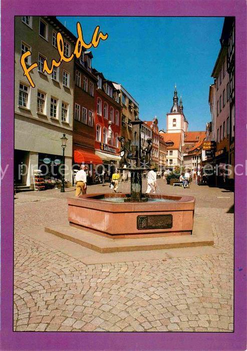 Fulda Neuer Brunnen Fussgängerzone