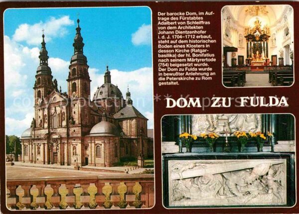 Fulda Dom Silberaltar Bonifatiusgruft Relief