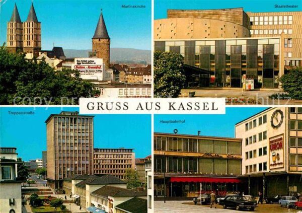 Kassel Martinskirche Staatstheater Hauptbahnho