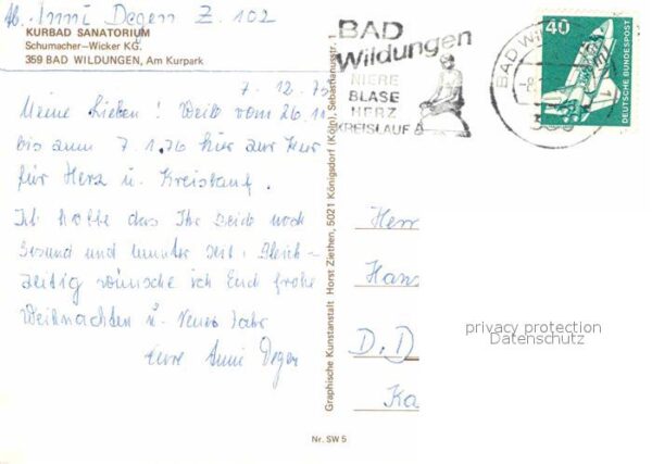 Bad Wildungen Kurbad Sanatorium – Bild 2