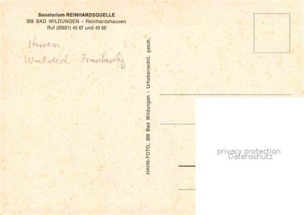 Reinhardshausen Sanatorium Reinhardsquelle – Bild 2