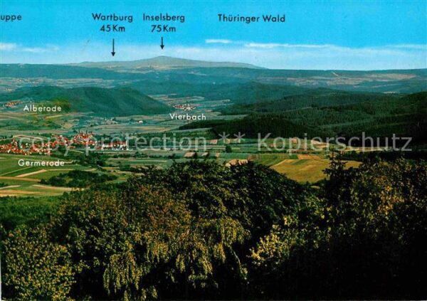 Germerode Panorama Hoher Meissner Ausflugsort Fer