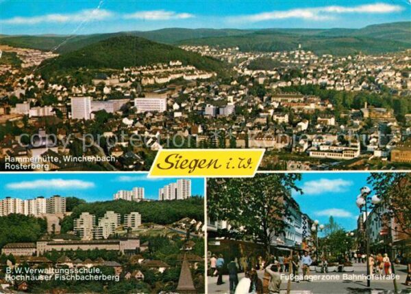 Siegen Westfalen Fliegeraufnahme Hochhäuser Fischbacherb