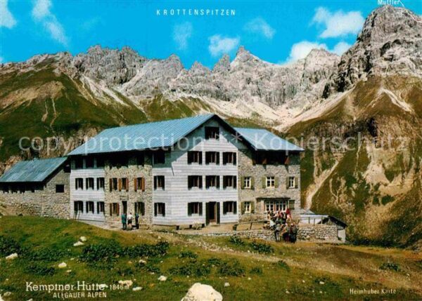 Kemptnerhuette Berghaus Krottenspitzen Allgäuer Alpen