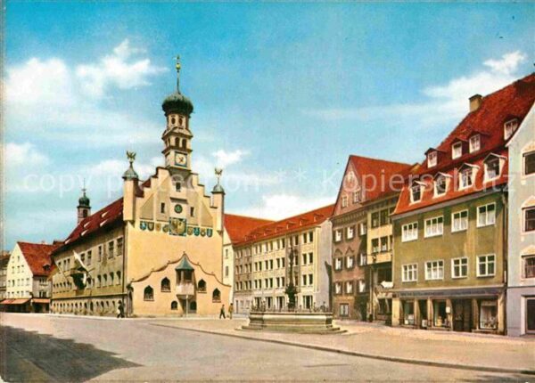 Kempten Allgaeu Rathaus Brunnen