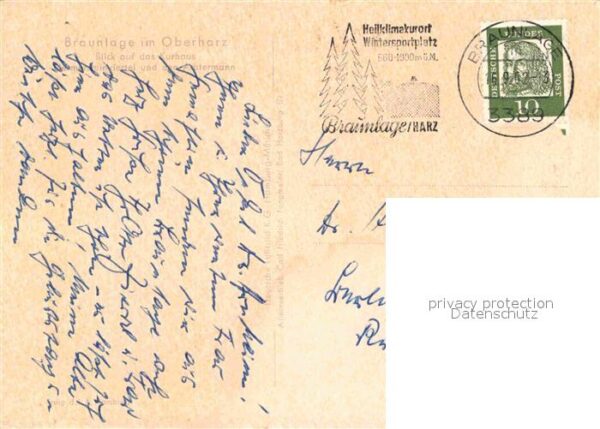 Braunlage Höhenluftkurort Fliegeraufnahme – Bild 2