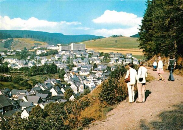 Willingen Sauerland Panorama Blick zur Kurklinik Hochsauerl