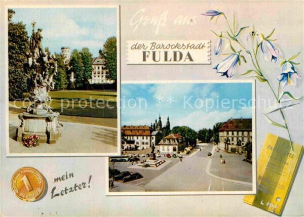 Fulda Denkmal Statue Platz Barockstadt