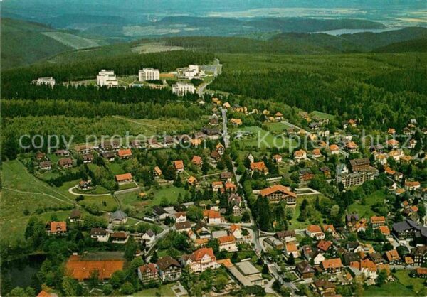 Hahnenklee-Bockswiese Harz Kurort Fliegeraufnahme