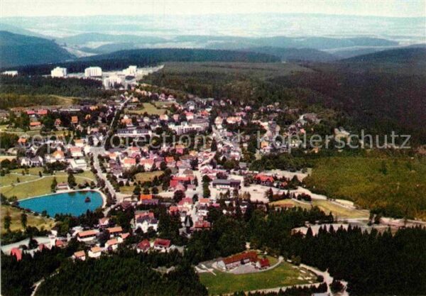 Hahnenklee-Bockswiese Harz Kurort Fliegeraufnahme