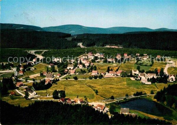 Hahnenklee-Bockswiese Harz Kurort Wintersportplatz Fliegeraufnahme