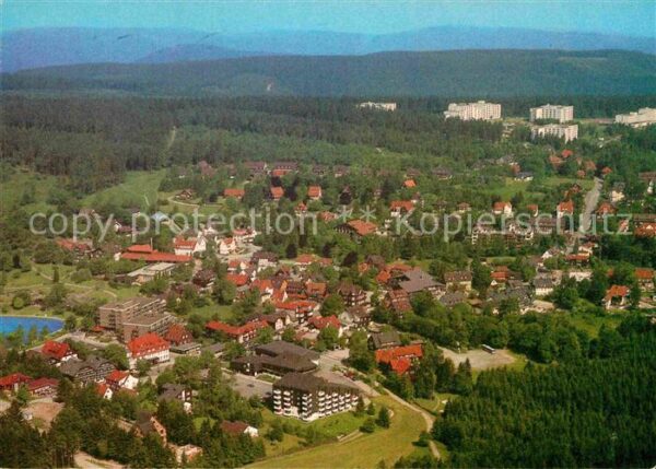 Hahnenklee-Bockswiese Harz Kurort Fliegeraufnahme