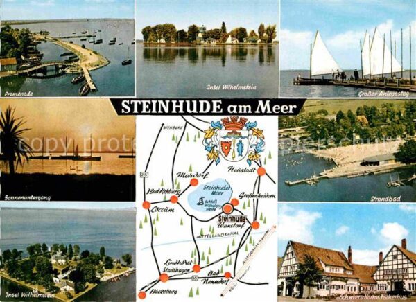 Steinhude Promenade Sonnenuntergang Insel Wilhelm