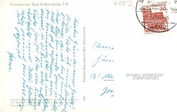 Bad Rothenfelde Sanatorium Fliegeraufnahme – Bild 2