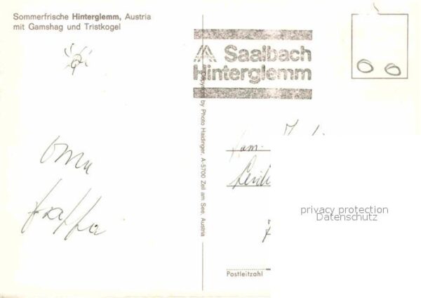 Hinterglemm Saalbach mit Gamshang und Tristkogel – Bild 2