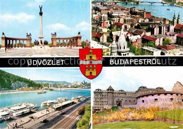 Budapest Denkmal Stadtblick Donau Festung