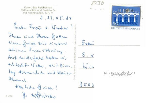 Bad Reichenhall Rathausplatz Poststrasse Hochstaufen – Bild 2