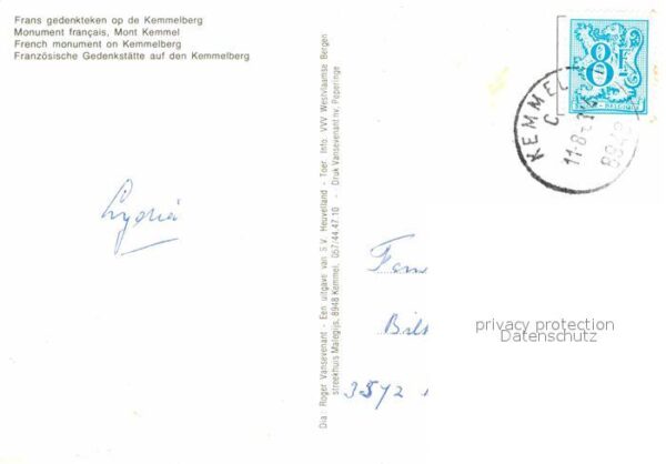 Kemmelberg Französische Gedenkstätte – Bild 2