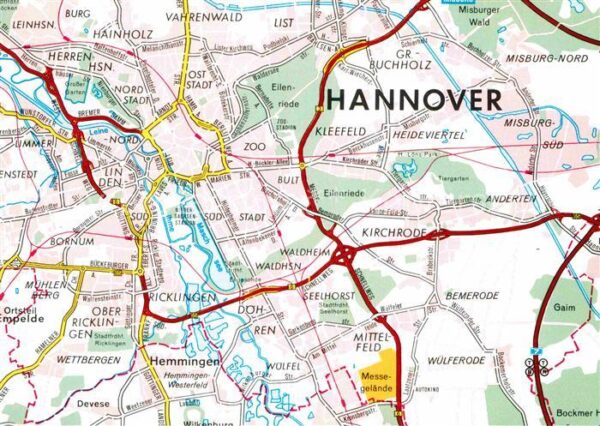 Hannover Strassenkarte