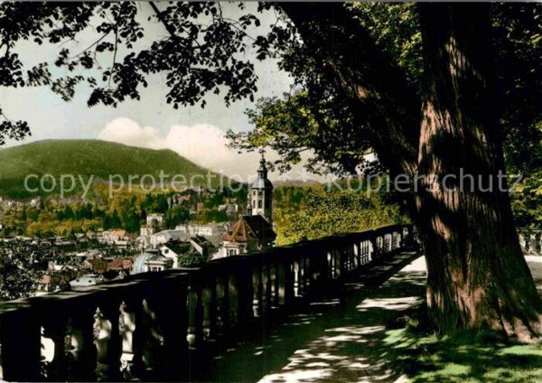 Baden-Baden Blick von der Schlossstrasse